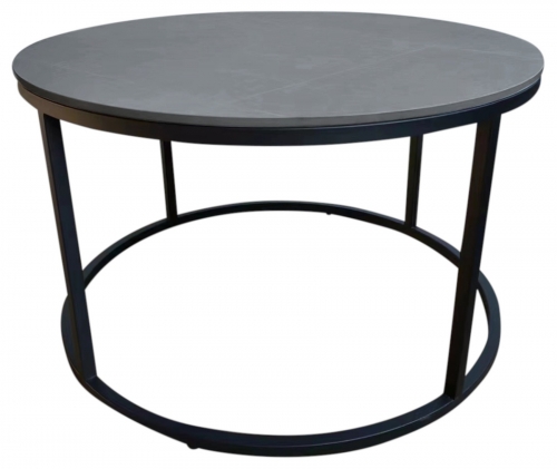 Brimstone Dark Occasional Round Coffee Table