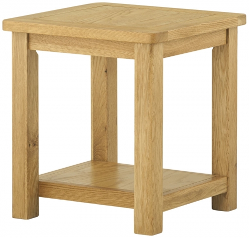Brompton Oak Lamp Table