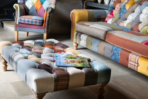 Heritage Patchwork Footstool Large