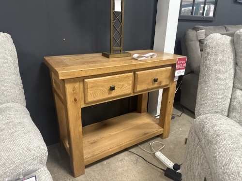 Hebden Solid Oak Console Table