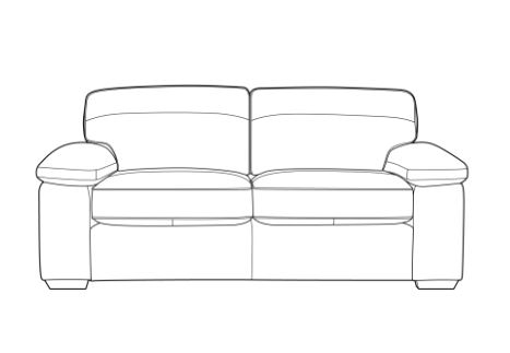 Lawton Leather 3 Seat Sofa