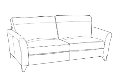 Newby Leather 4 Seat Sofa