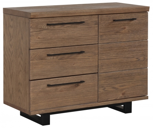 Hamden Industrial 1 Door 3 Drawer Sideboard