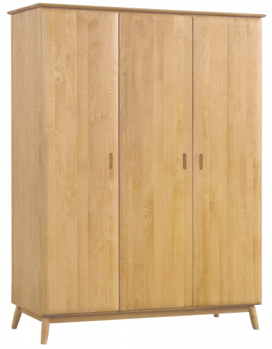 Stockholm Oak 3 Door Wardrobe