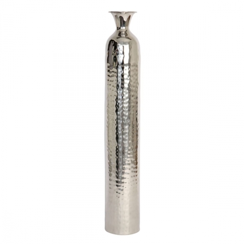 Large Silver Tulip Vase
