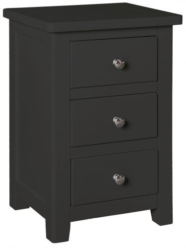 Hereford Charcoal 3 Drawer Bedside