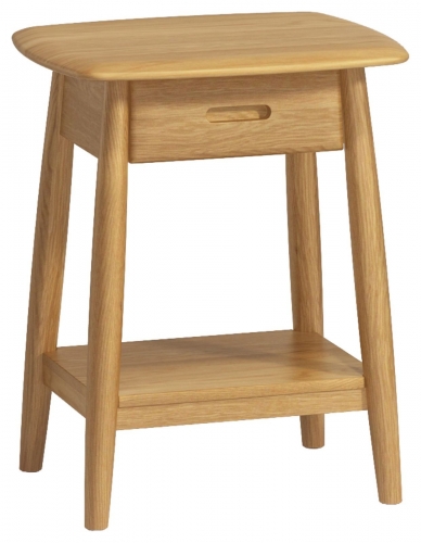 Stockholm Oak 1 Drawer Lamp Table 