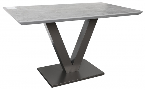 Telford Stone Industrial Small Fixed Top Dining Table