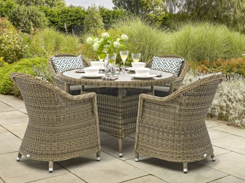 Bramblecrest Sahara Deluxe 4 Seat Dining Set